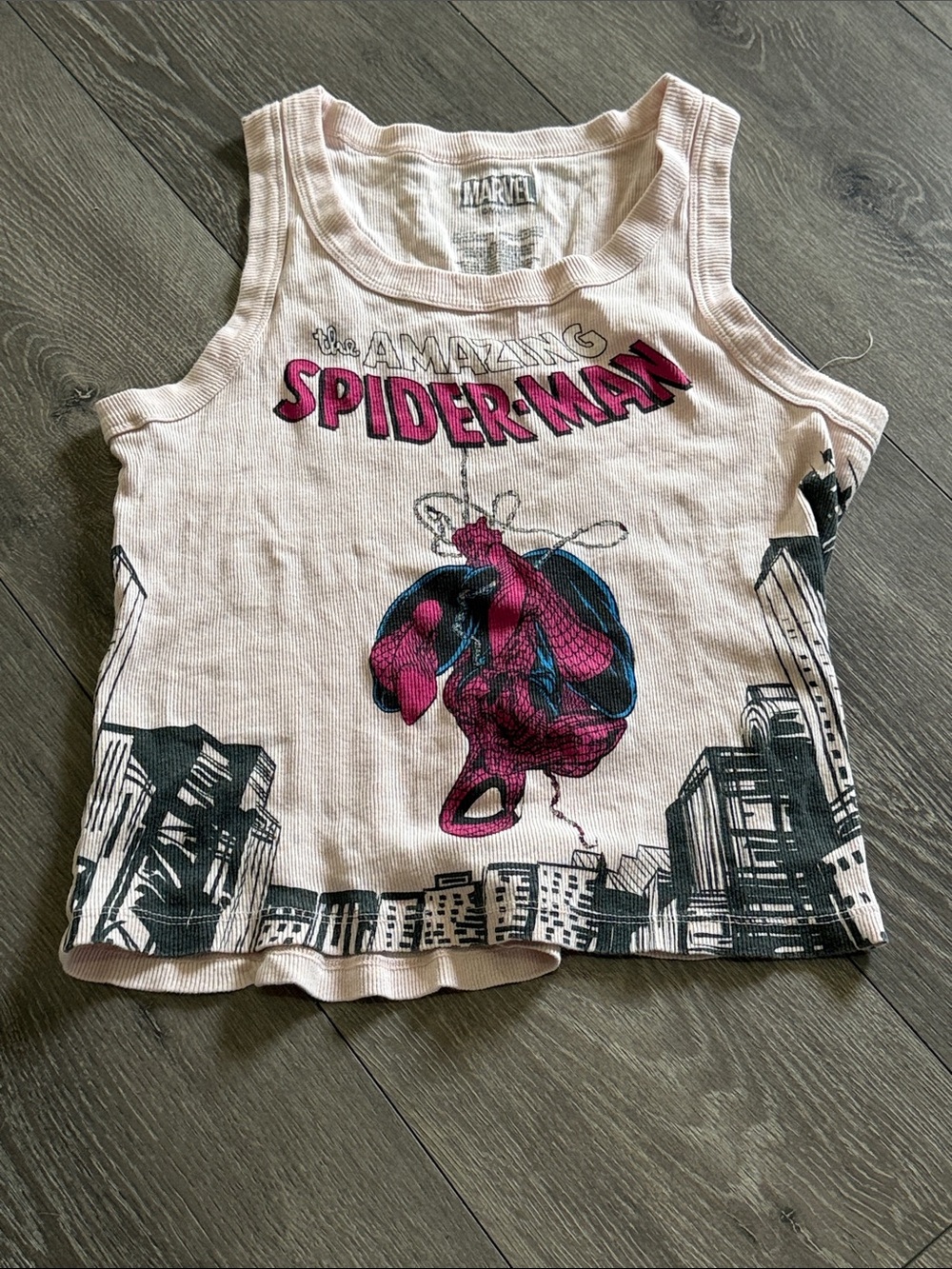 Marvel Pink Spider-Man Graphic Tank Top